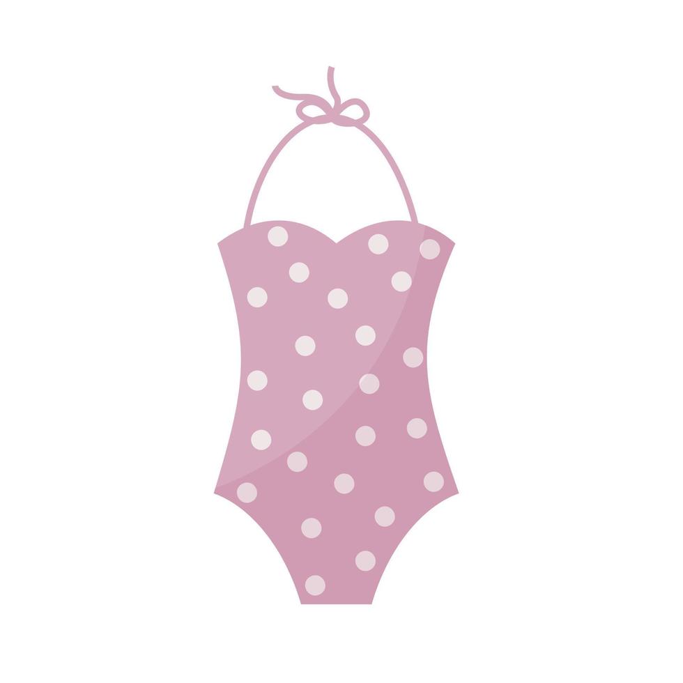 swimsuit with dots pattern vector