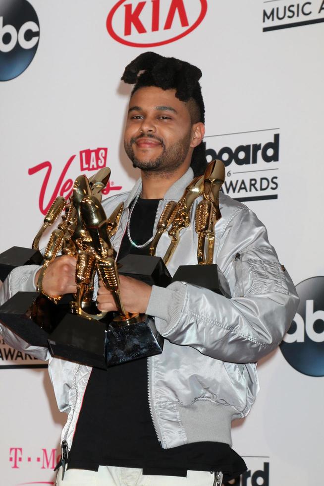LAS VEGAS, MAY 22 - The Weeknd at the Billboard Music Awards 2016 at the T-Mobile Arena on May 22, 2016 in Las Vegas, NV photo