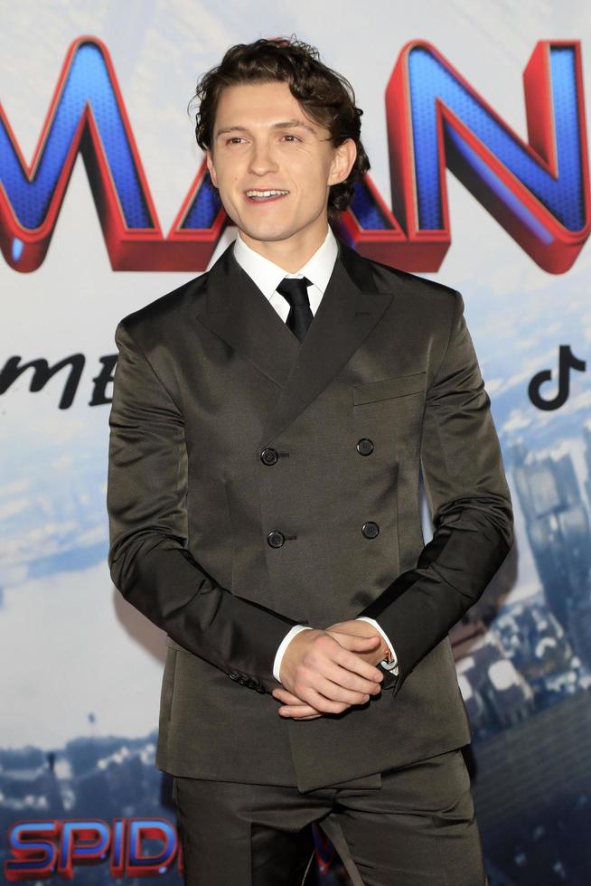 LOS ANGELES, DEC 13 - Tom Holland at the Spider-Man - No Way Home Premiere at the Village Theater on December 13, 2021 in Los Angeles, CA photo