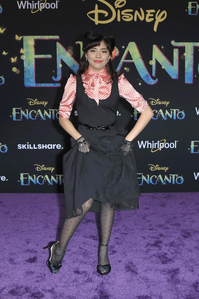 LOS ANGELES, NOV 3 - Xochitl Gomez at Encanto World Premiere at El Capitan Theater on November 3, 2021 in Los Angeles, CA photo