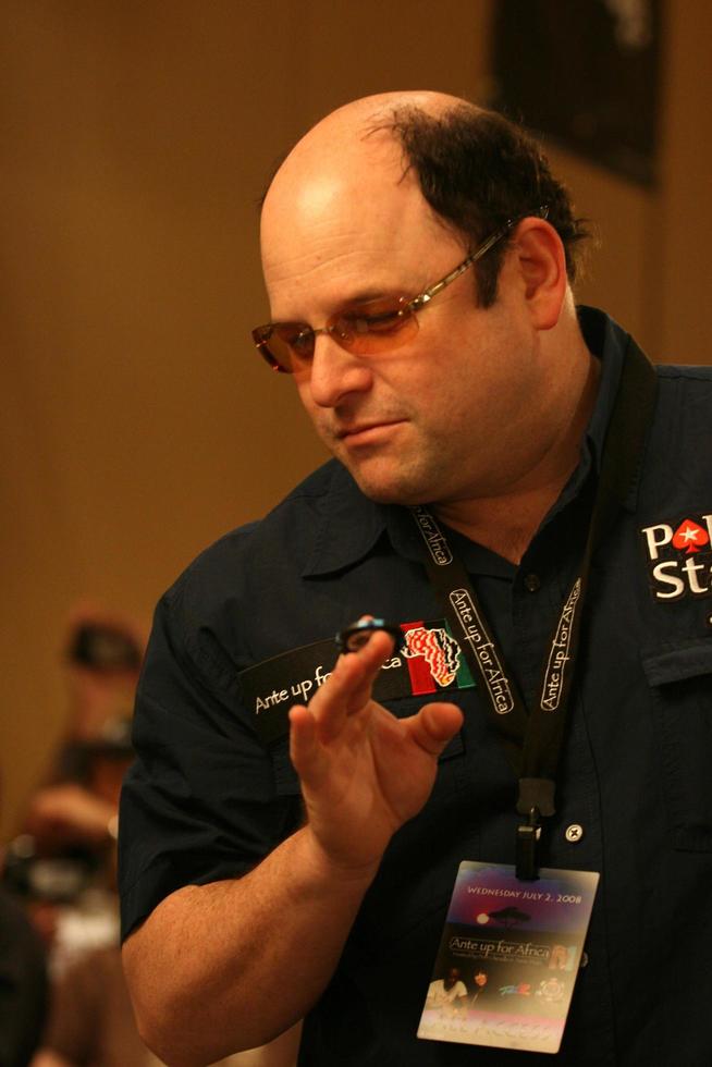 Jason Alexander playing poker at the Ante up for Africa Poker Tournament at the 2008 World Series of Poker, at the Rio All-Suite Hotel and Casino in
Las Vegas, NV
July 2, 2008
 2008 Kathy Hutchins Hutchins Photo
