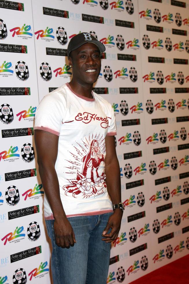 Don Cheadle arriving at the Ante up for Africa Poker Tournament at the 2008 World Series of Poker, at the Rio All-Suite Hotel and Casino in
Las Vegas, NV
July 2, 2008
 2008 Kathy Hutchins Hutchins Photo