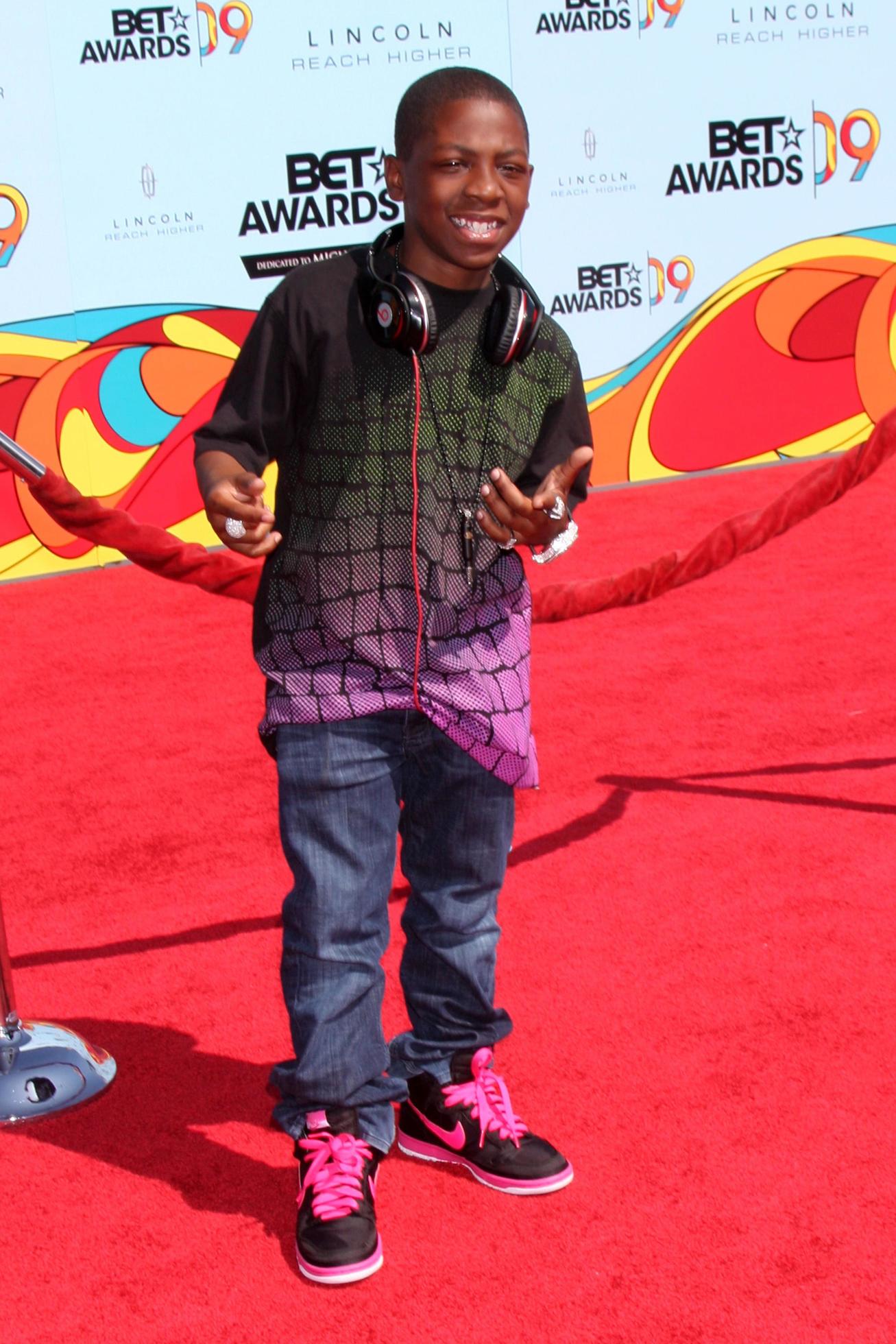 Bobb e J Thompson arriving at the BET Awards 2009 at the Shrine