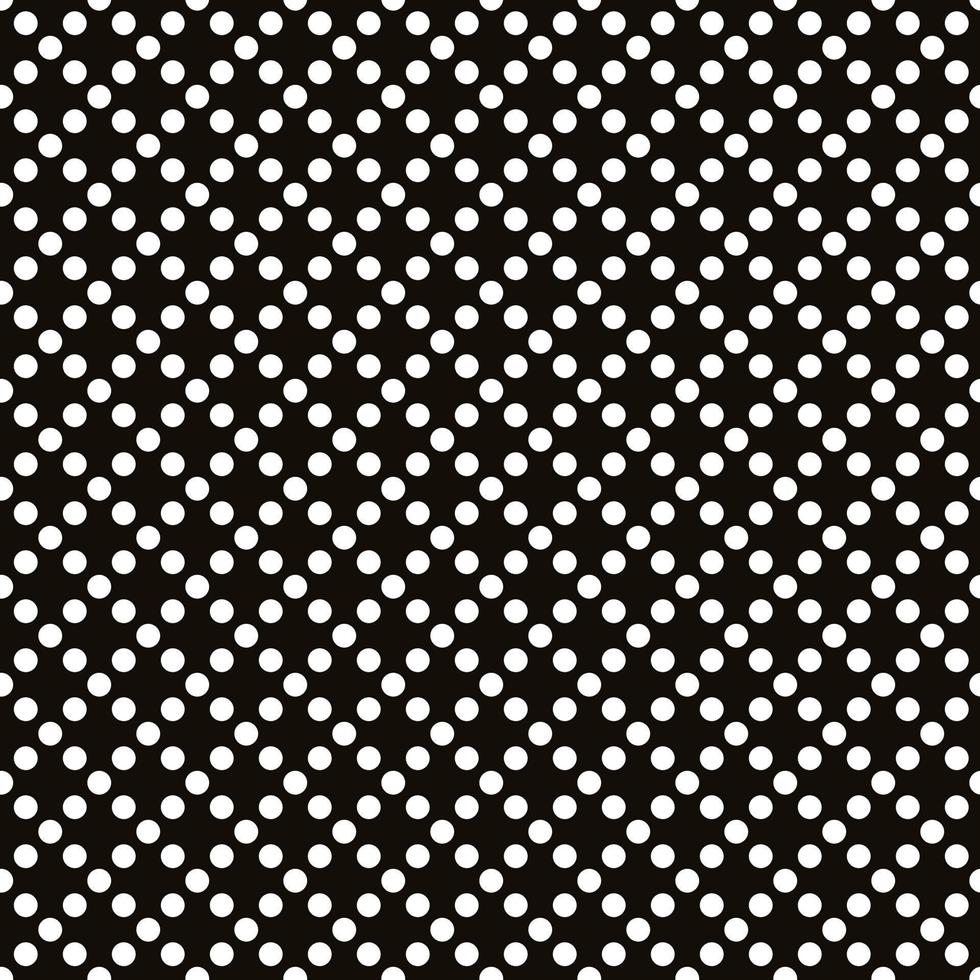 Abstract black and white polka dot pattern vector