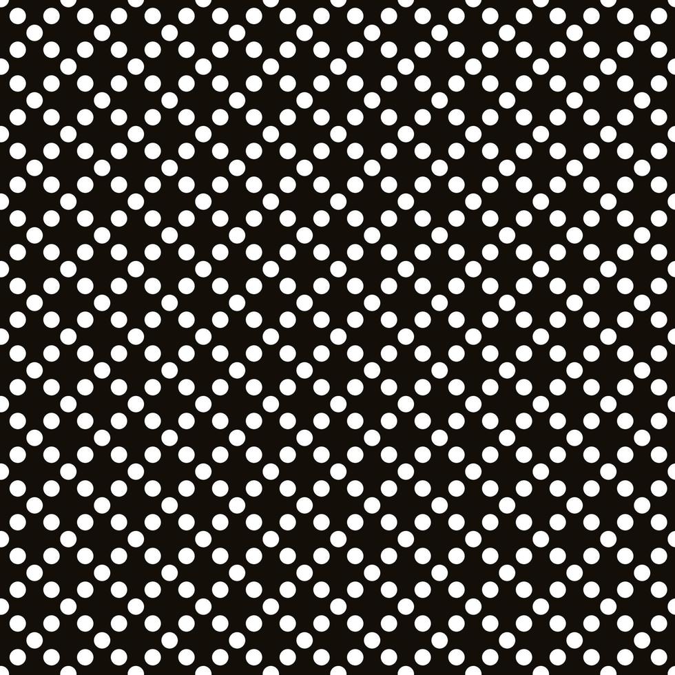 Abstract black and white polka dot pattern vector