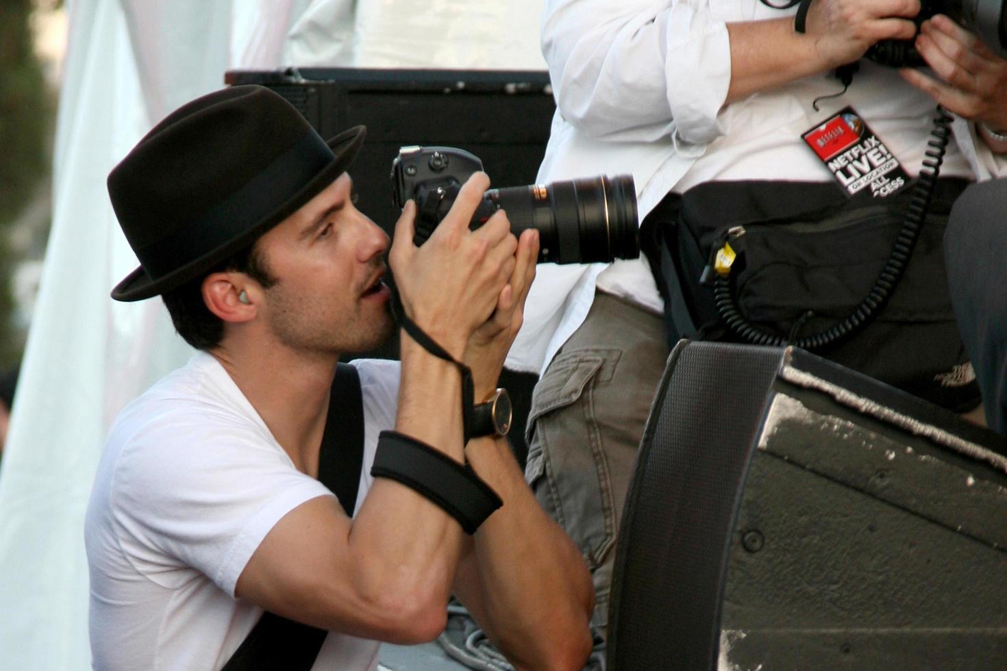 milo ventimiglia banda de tv netflix en vivo en el lugar concierto autry museo en griffith park los angeles, ca 9 de agosto de 2008 ©2008 kathy hutchins hutchins photo foto