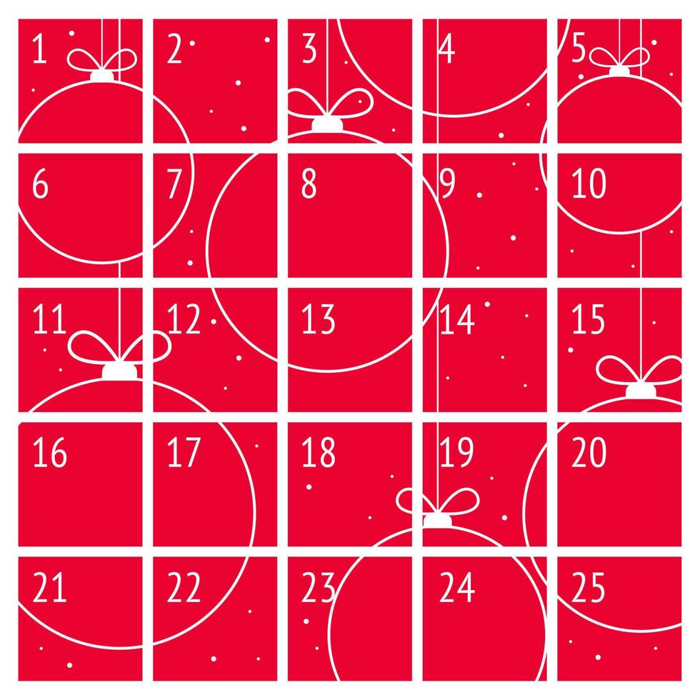 Christmas Calendar Background