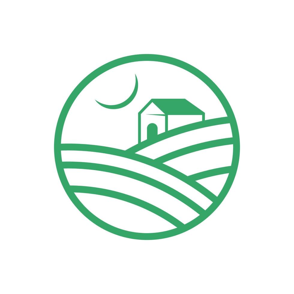 Ilustración de diseño de icono de logotipo de agricultura vector