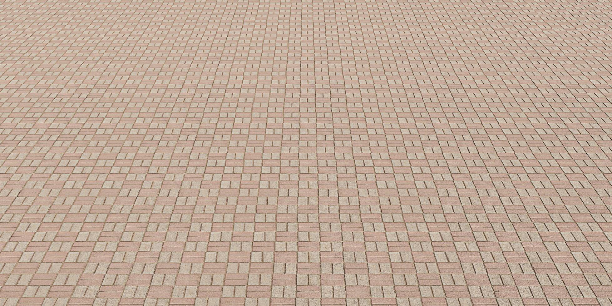 walkway brick mortar pattern stone walkway surface brick pavement background 3D illustration photo