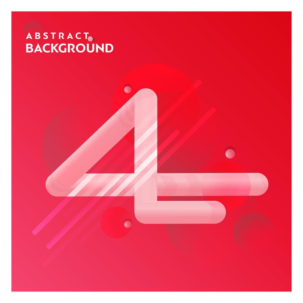 Abstract line background with red background vector