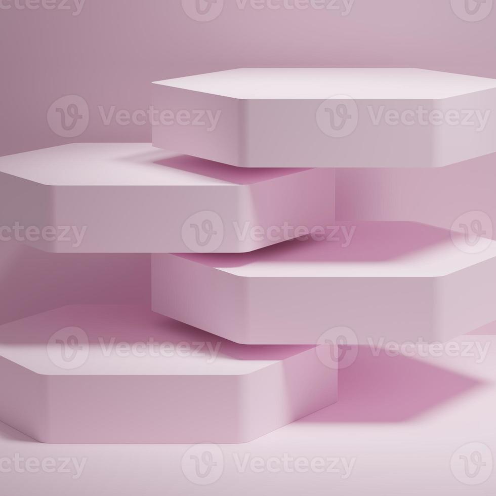 3d rendering display product abstract minimal scene with geometric podium platform. stand for cosmetic products. Stage showcase on pedestal 3d studio. photo