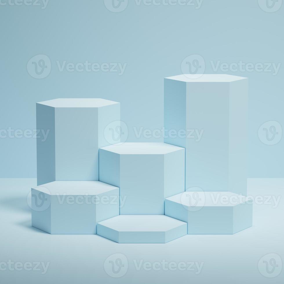 3d rendering display product abstract minimal scene with geometric podium platform. stand for cosmetic products. Stage showcase on pedestal 3d studio. photo