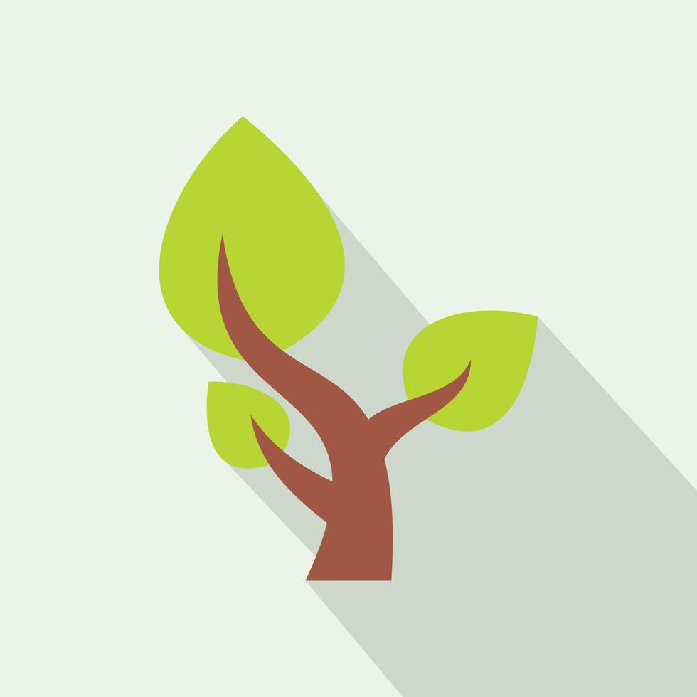 Tree saving plants flat icon vector