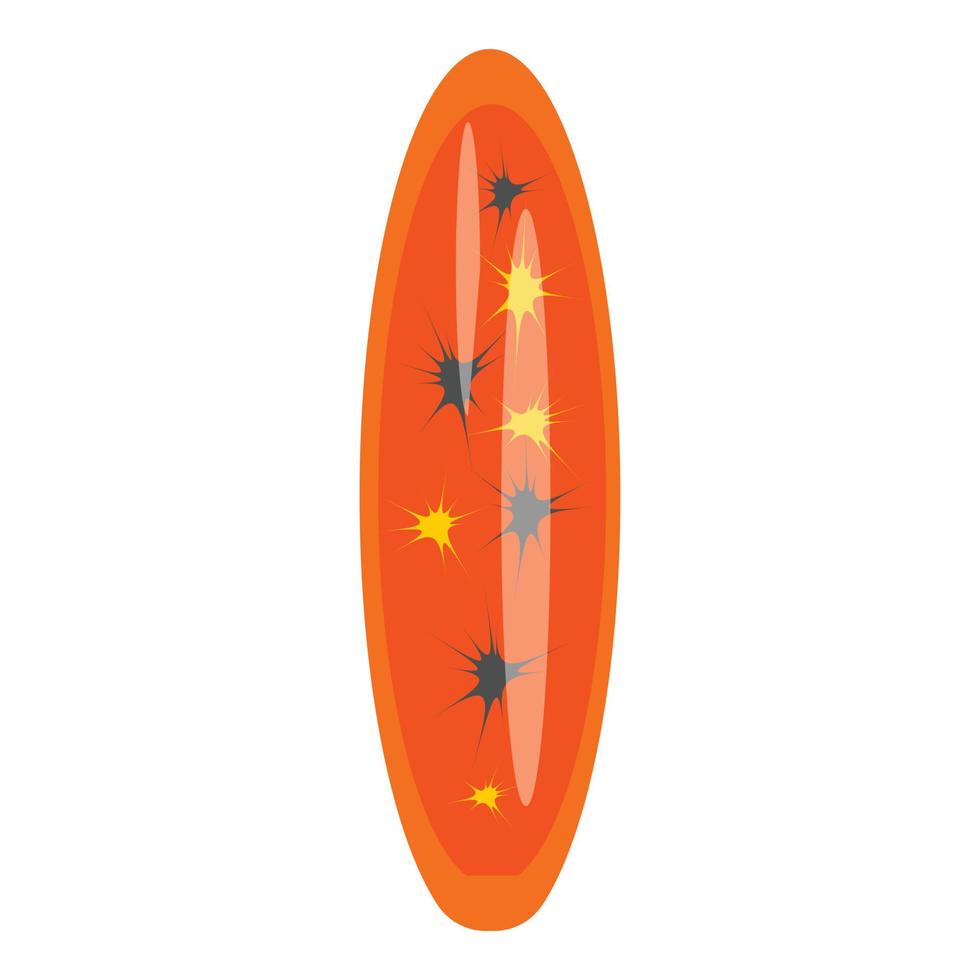 Colorful surfboard icon cartoon vector. Surf board vector