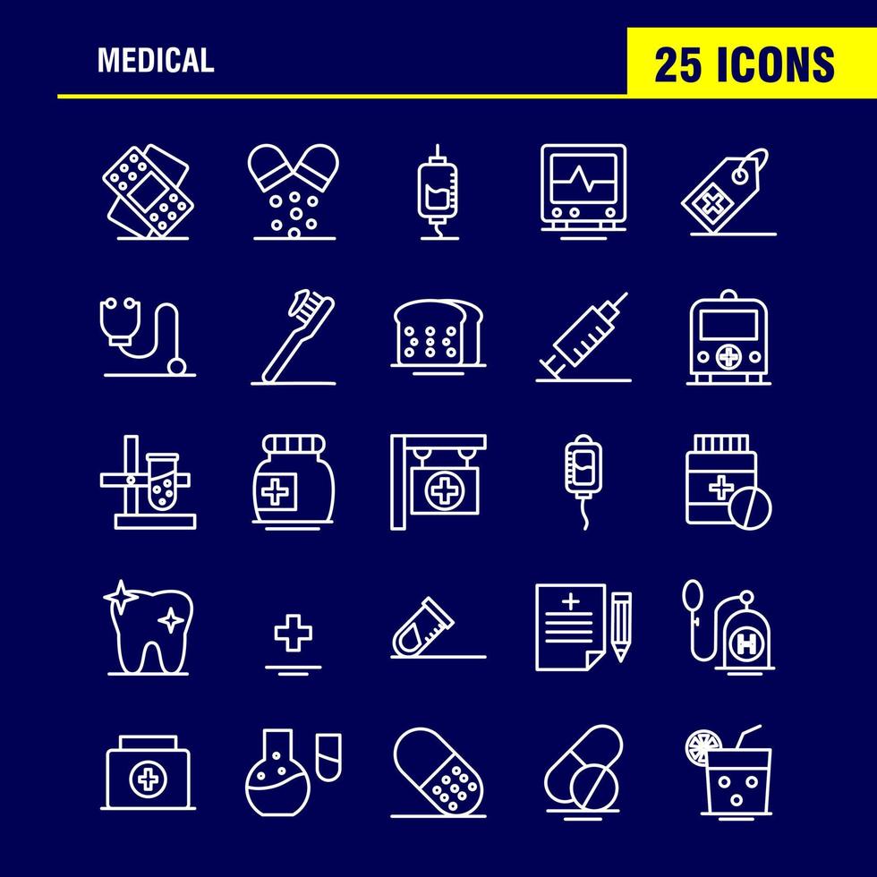 Medical Line Icons Set For Infographics Mobile UXUI Kit And Print Design Include Slim Shape Body Fitness Apple Fruit Food Meal Collection Modern Infographic Logo and Pictogram Vector