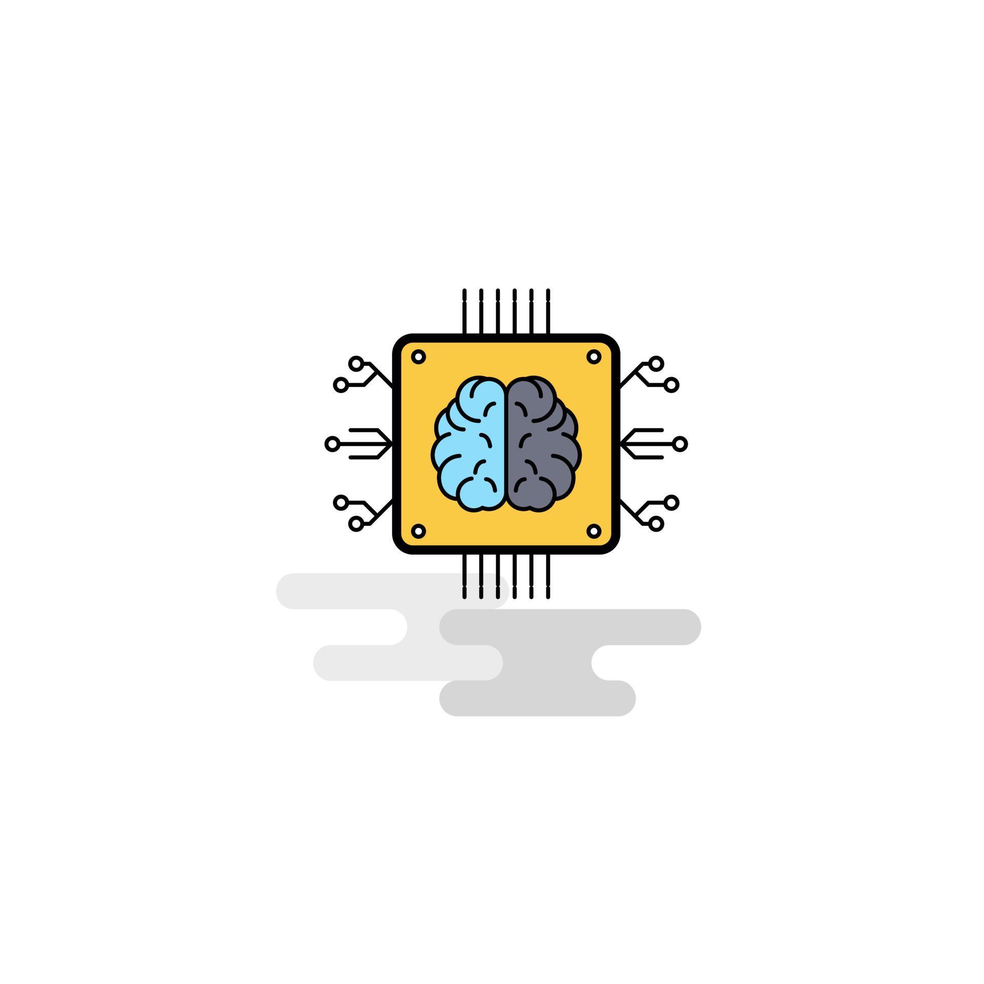 Flat Processor Icon Vector 14143716 Vector Art at Vecteezy