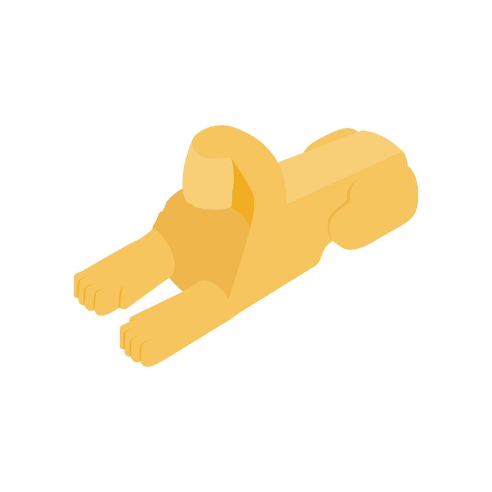 Sphinx icon, isometric 3d style vector