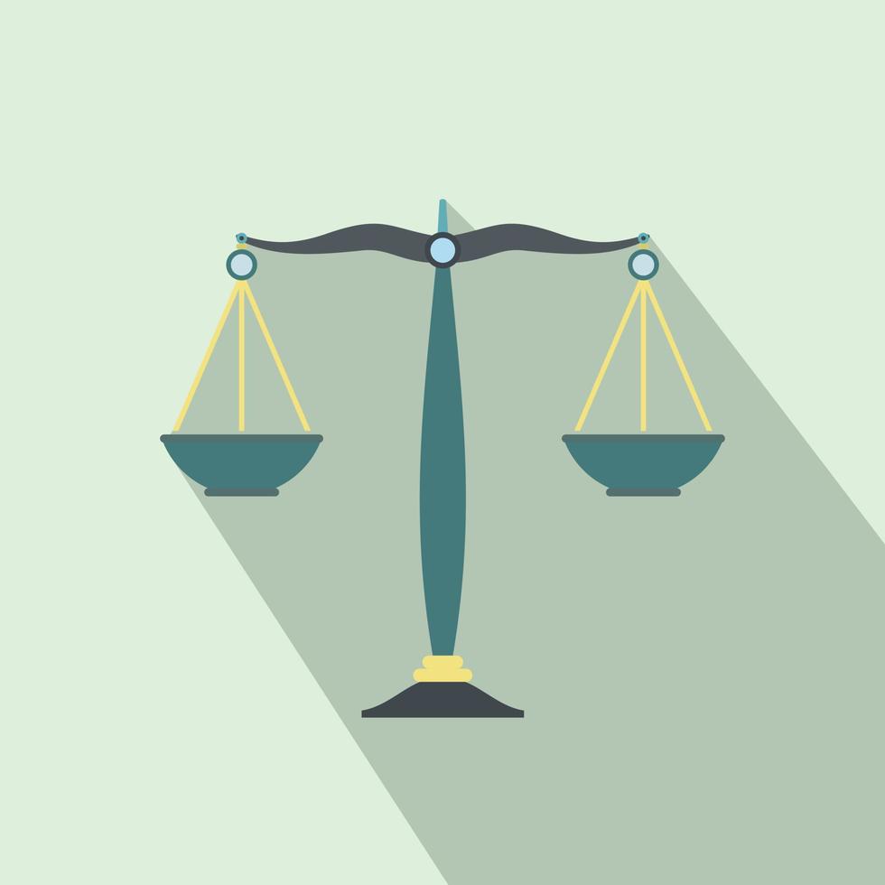 Scales of justice flat vector