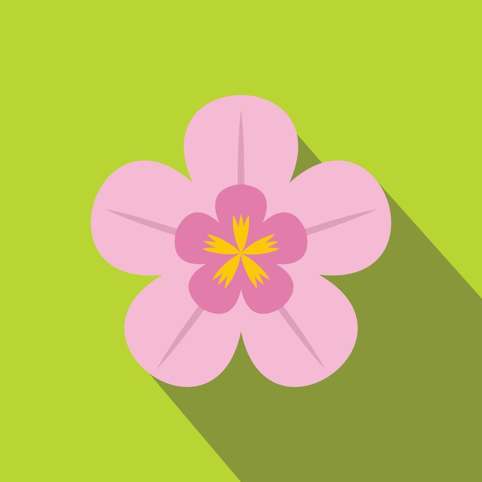 Orchid flat icon vector