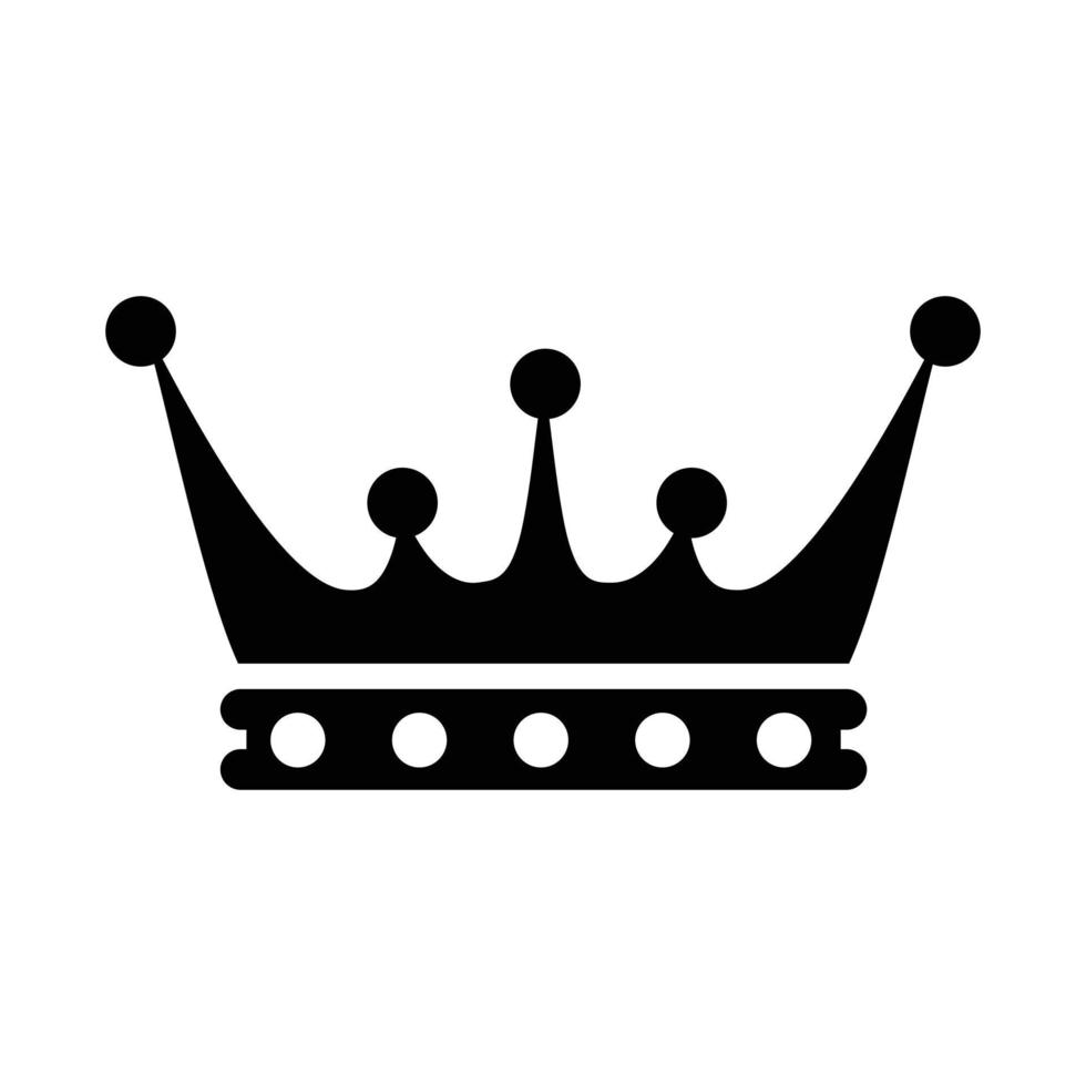 Crown icon simple vector