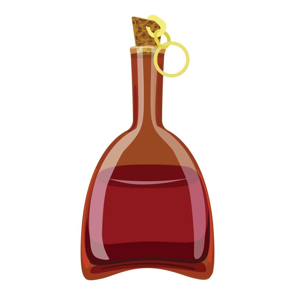 vector de dibujos animados de icono de botella de veneno. medicina de brujas