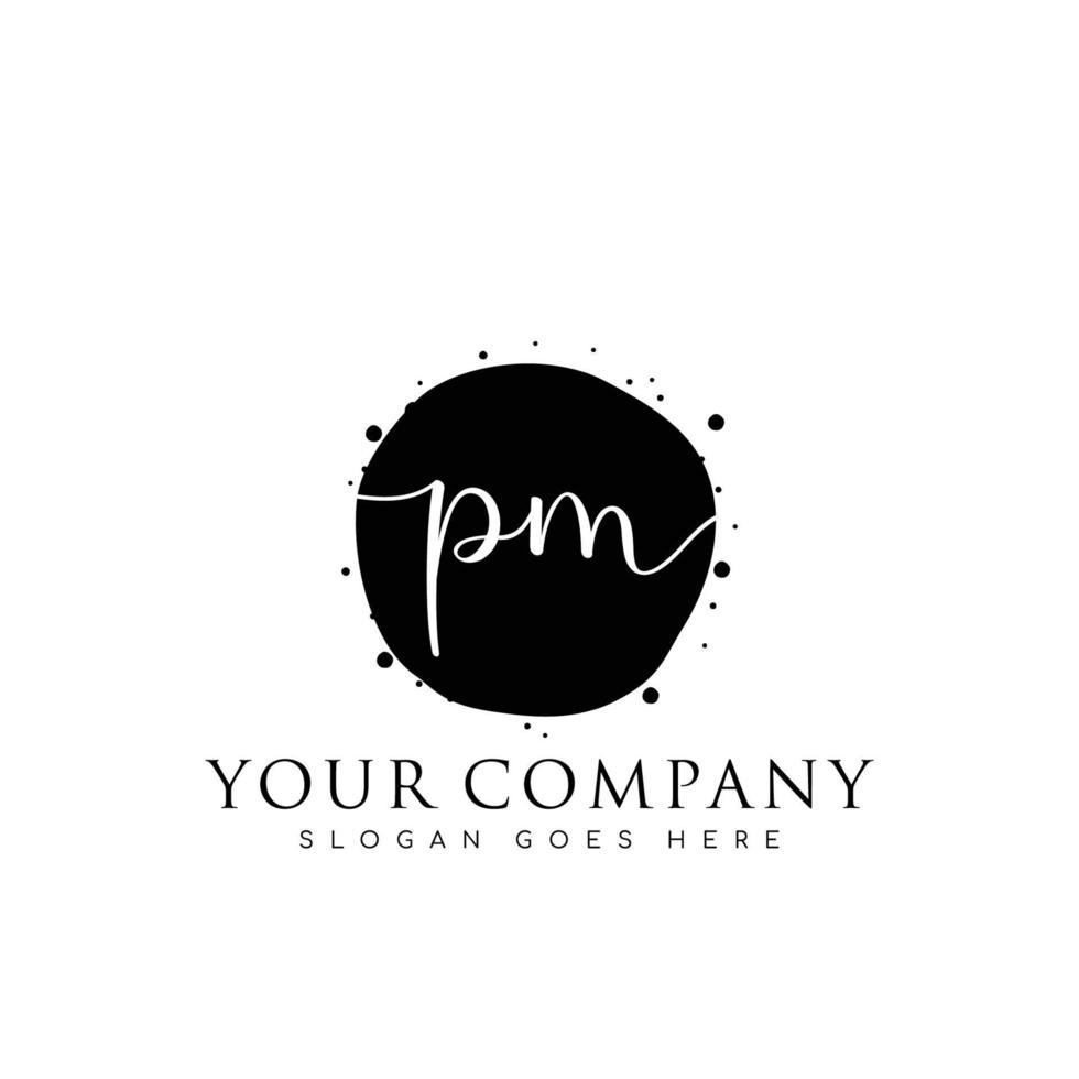 Initial PM beauty monogram and elegant logo design, handwriting logo of  initial signature, wedding, fashion, floral and botanical with creative  template. 14597948 Vector Art at Vecteezy