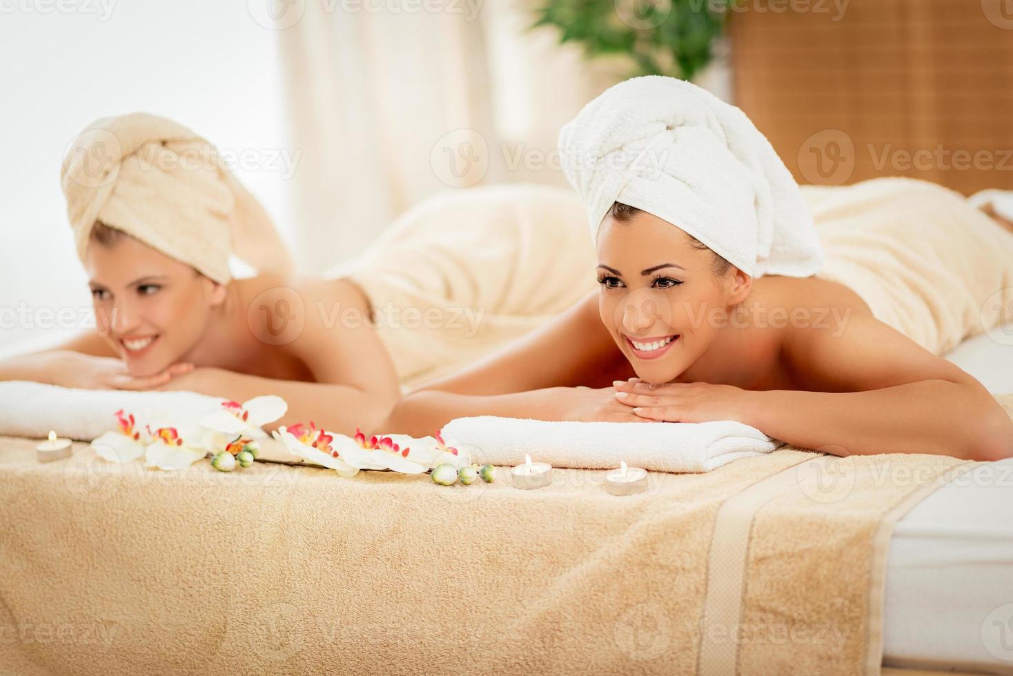 Two Girls In The Spa Centre photo