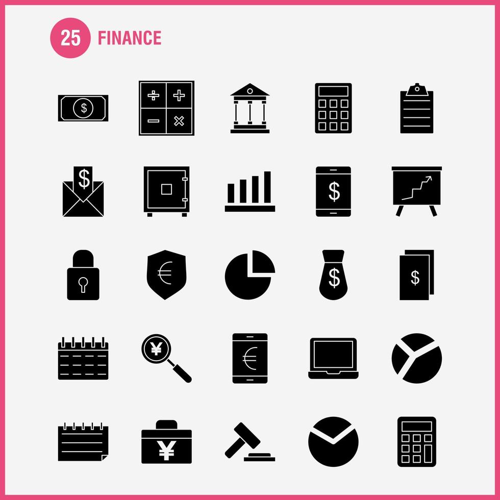 Finance Solid Glyph Icons Set For Infographics Mobile UXUI Kit And Print Design Include Dollar Coin Money Flower Sale Cloud Discount Sale Collection Modern Infographic Logo and Pictogram vector