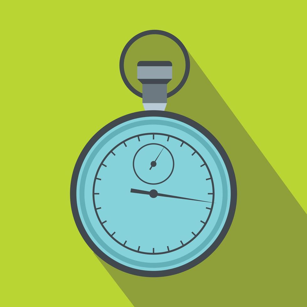 Stopwatch icon in flat style vector