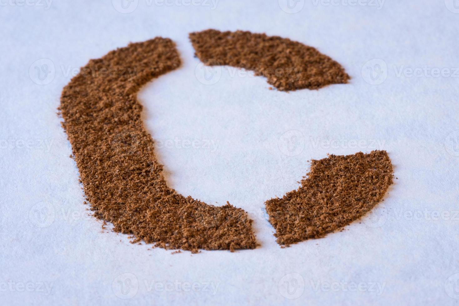Ground Cinnamon in a C Shape photo