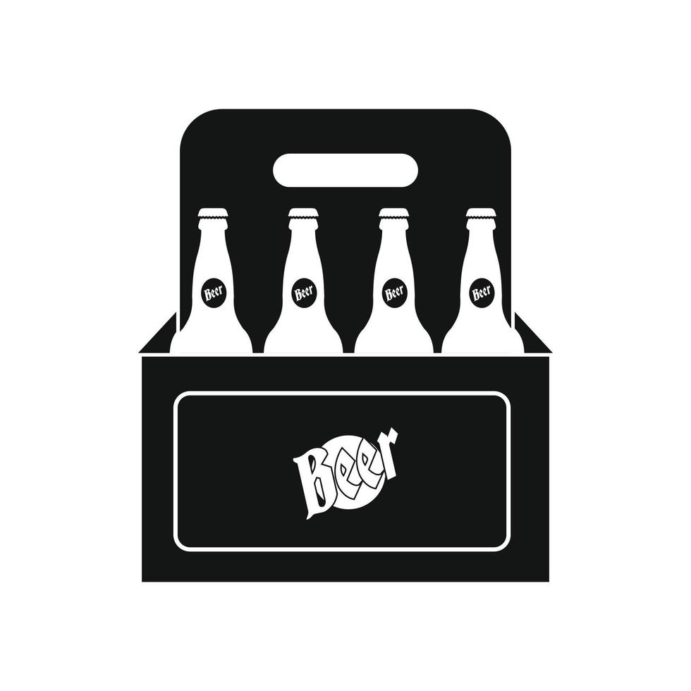 Packaging with beer icon vector