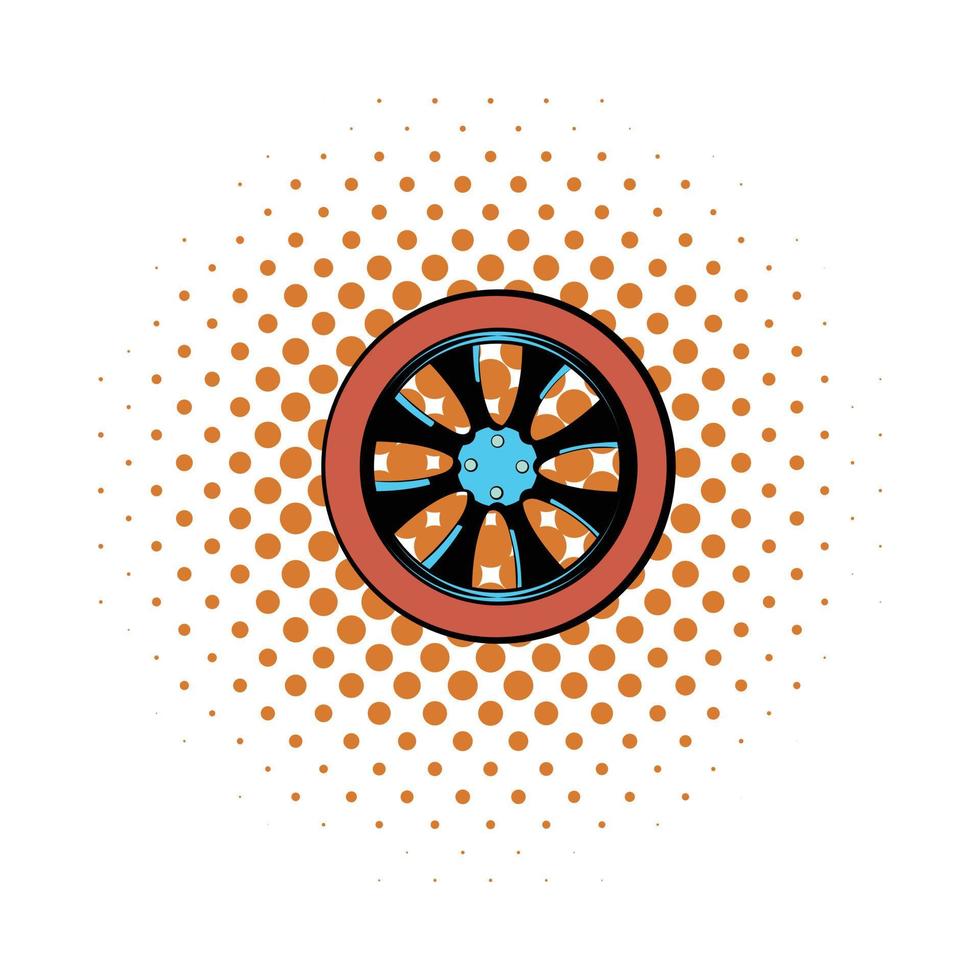 Rotor comics icon vector