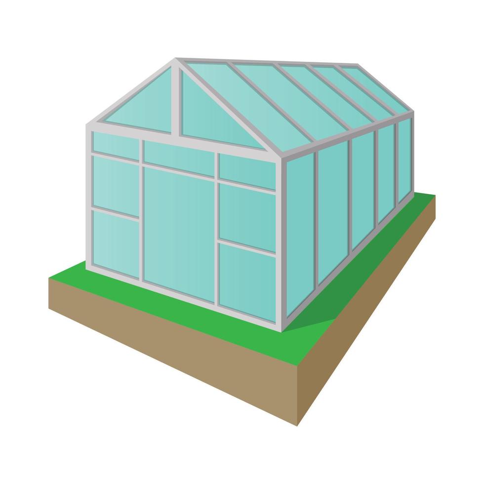 Greenhouse cartoon icon vector