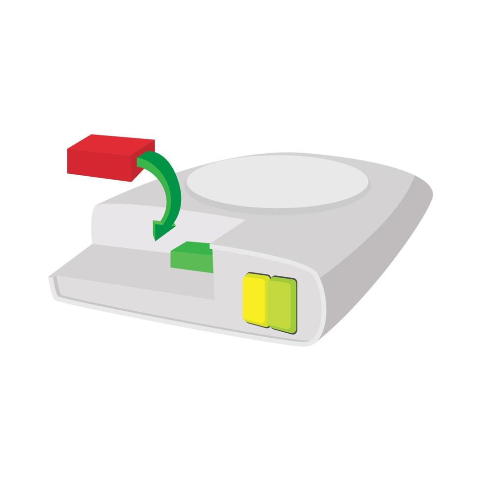 Defragment of computer hard drive icon vector