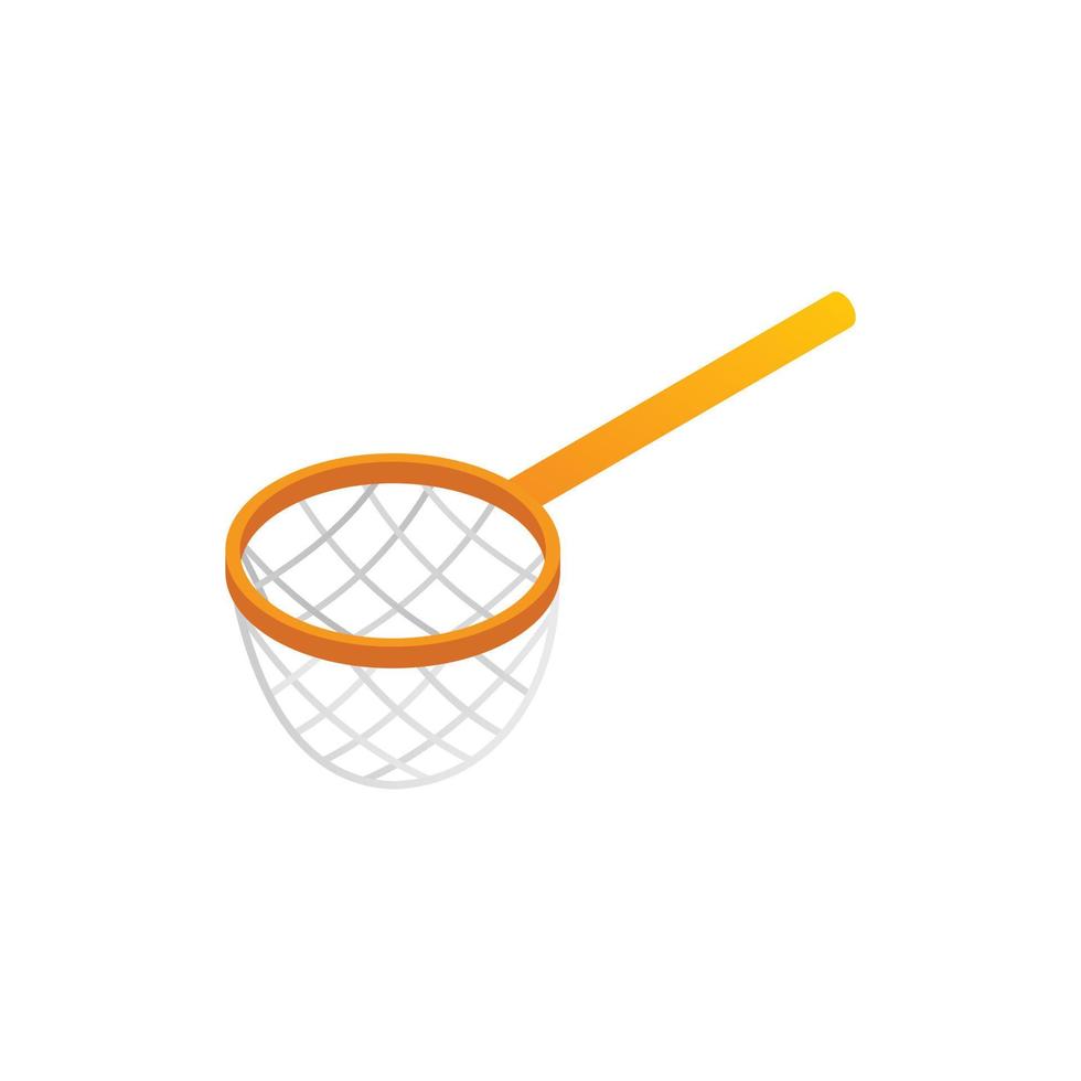 Fishing net isometric 3d icon vector