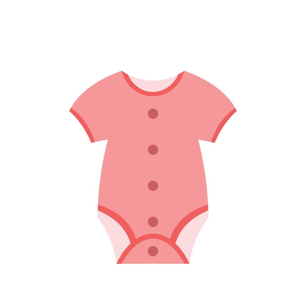 Baby clothing flat icon vector