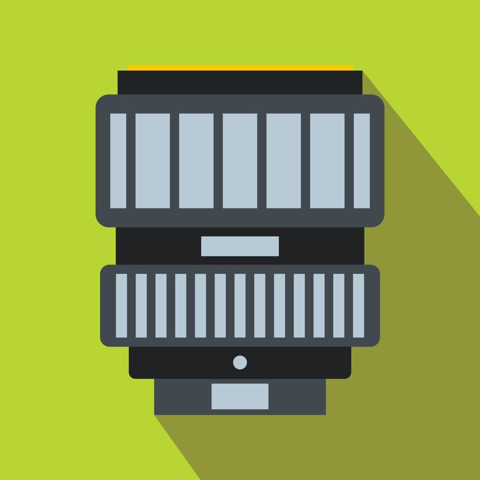Interchangeable lens for camera icon vector