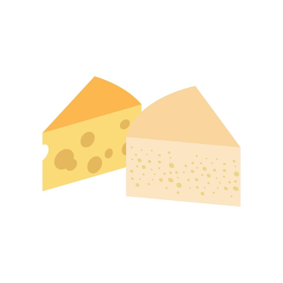 French cheese isometric 3d icon vector