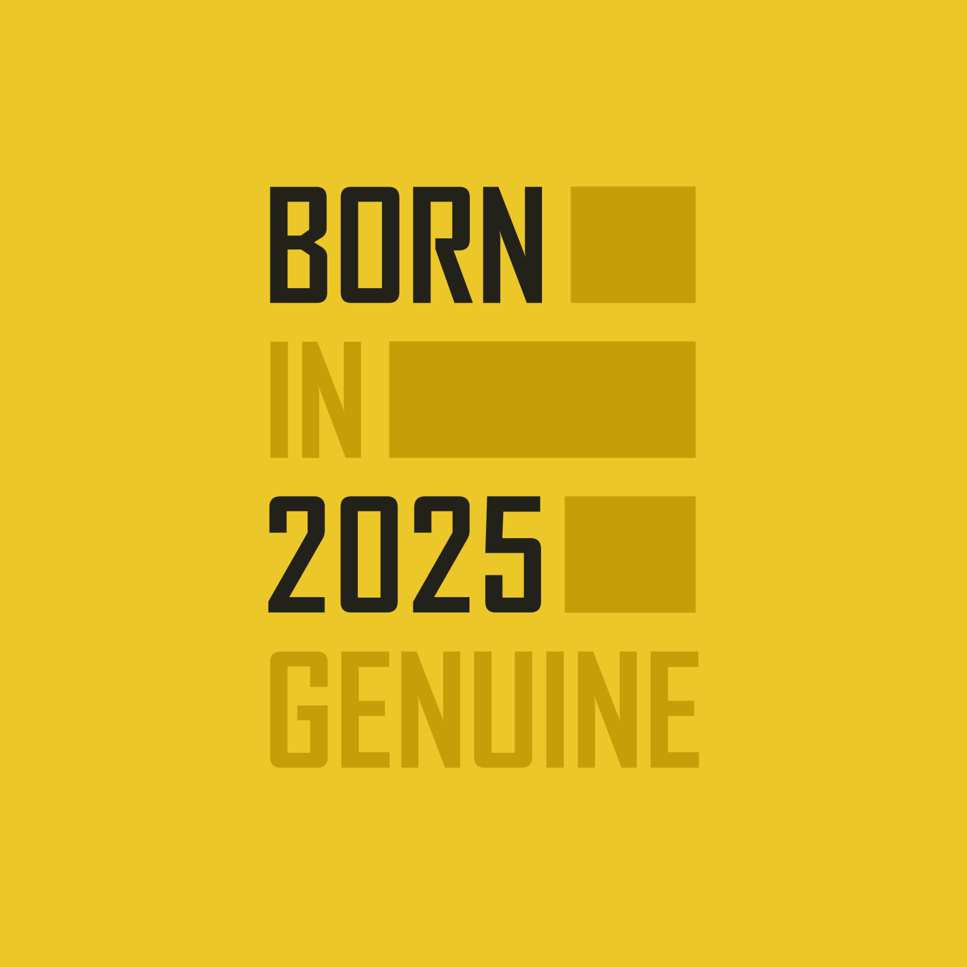 Born in 2024 Genuine. Birthday tshirt for for those born in the year