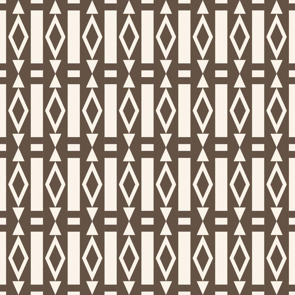 Gold color ethnic tribal geometric diamond stripes seamless pattern background. Batik, sarong traditional pattern. Use for fabric, textile, interior decoration elements, upholstery, wrapping. vector