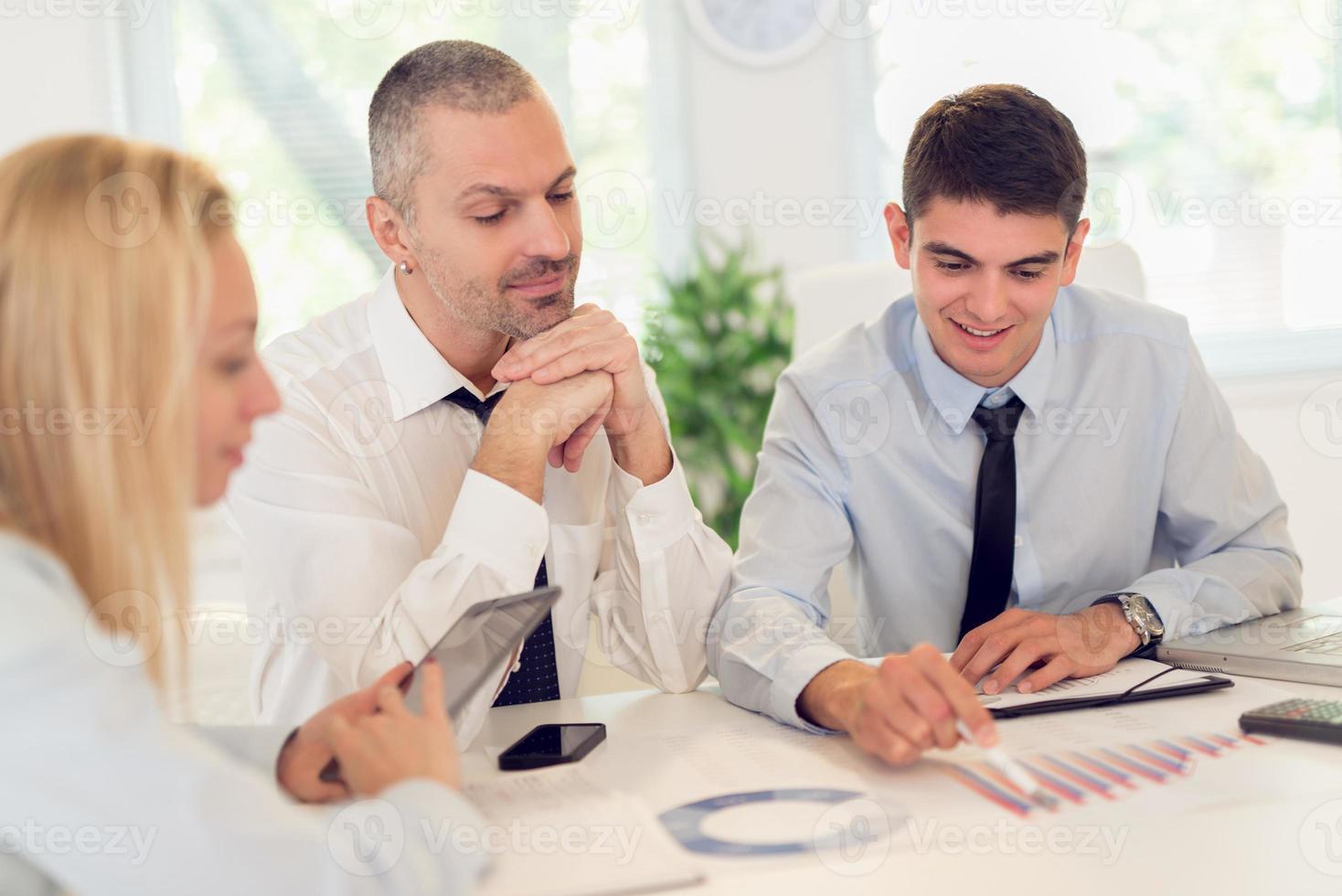 Teamwork business view photo