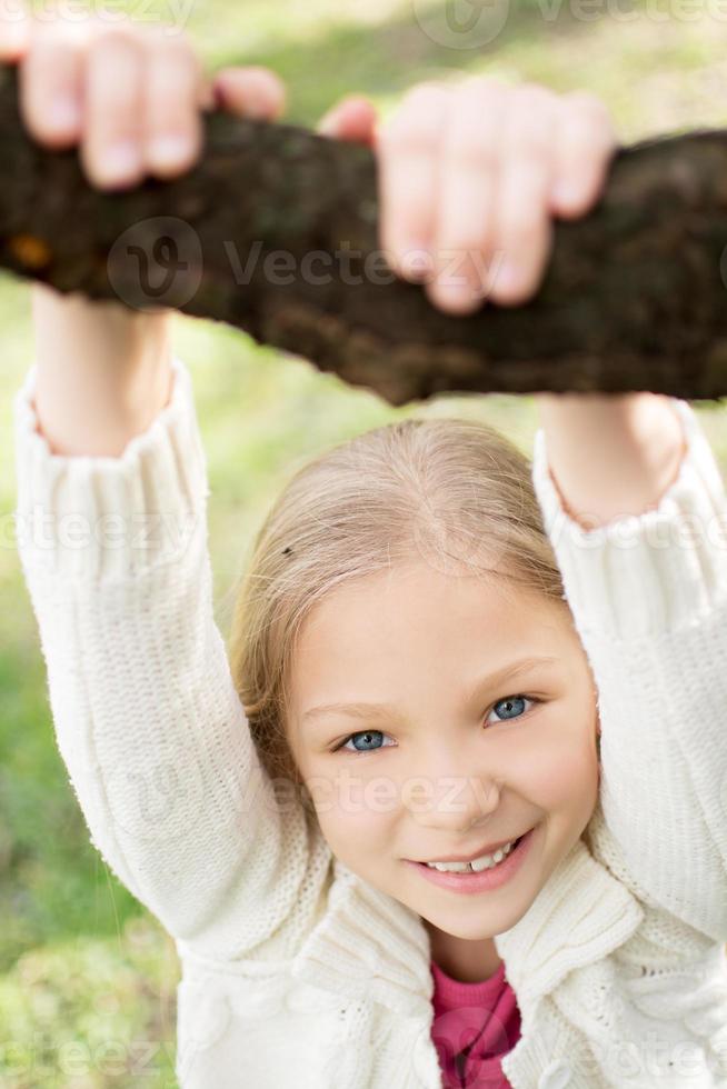 Springtime girl view photo