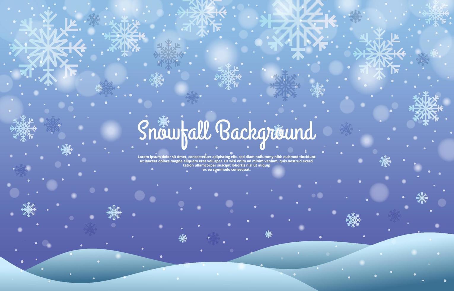 Winter Snow Overlay Background vector