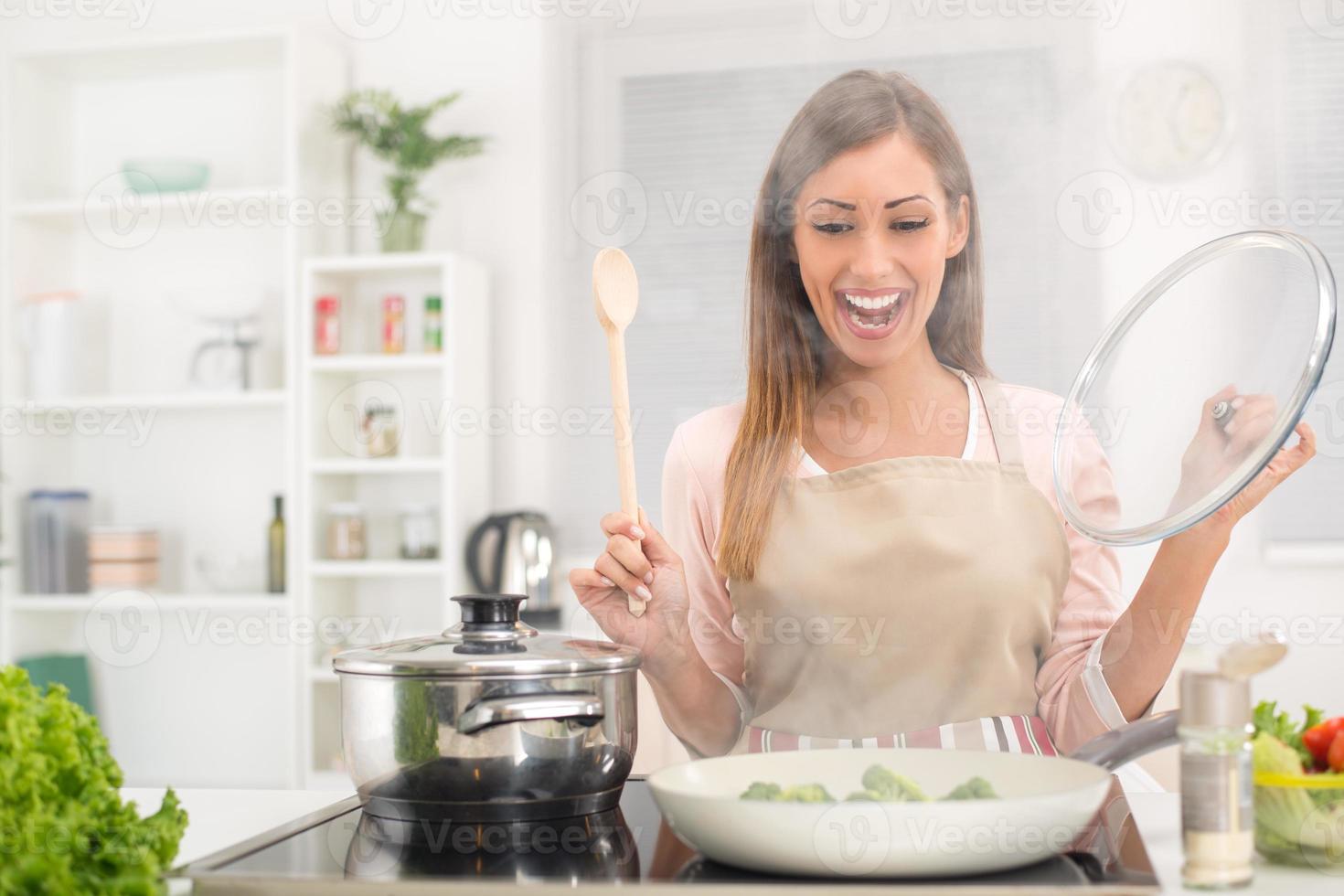 Girl Cooking view photo