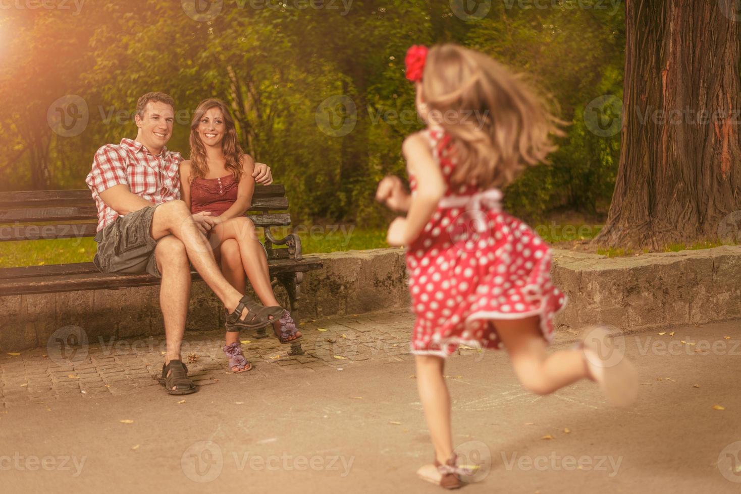 Happy Family In The Park photo