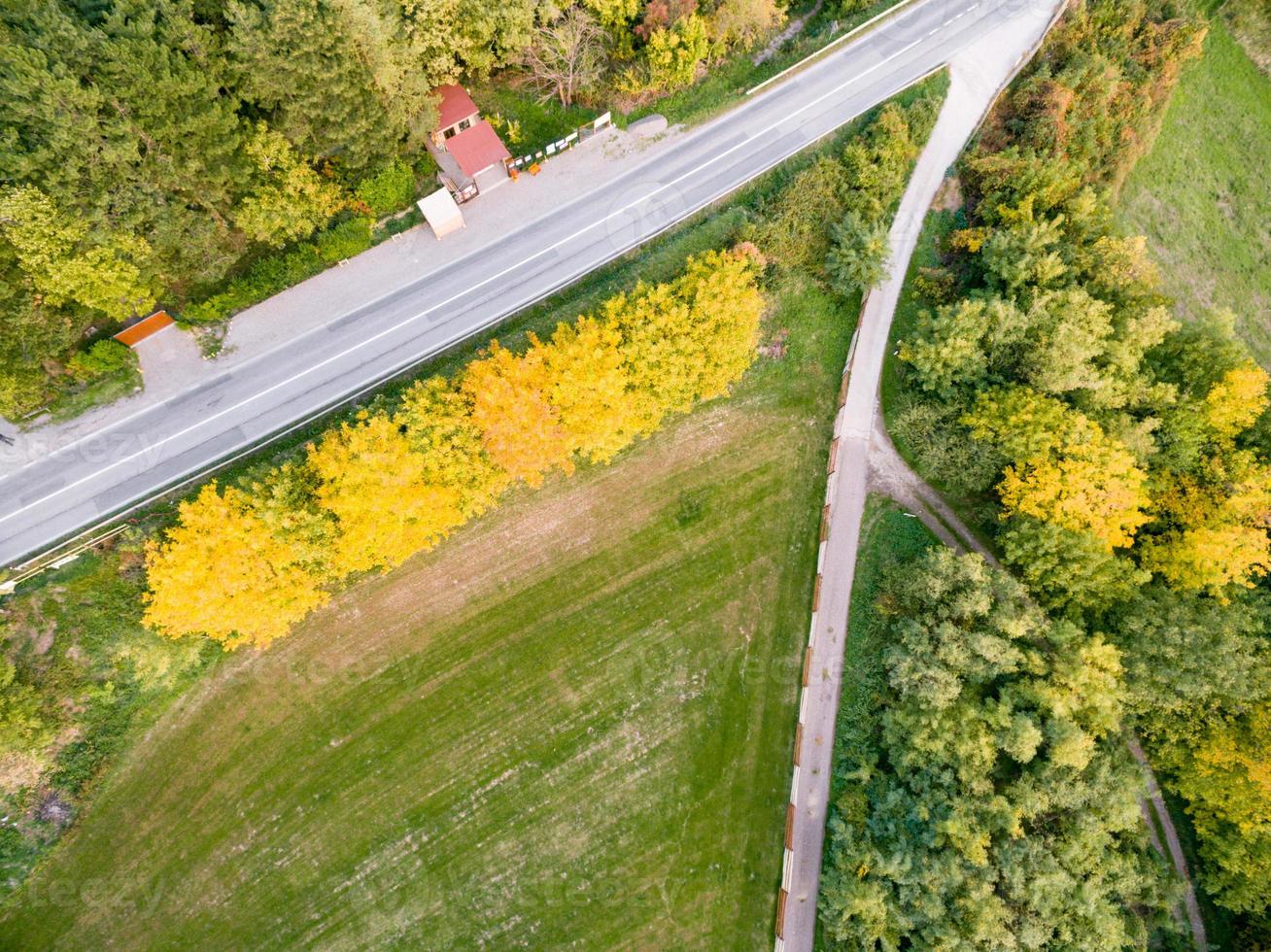 Mountain Road From Above photo