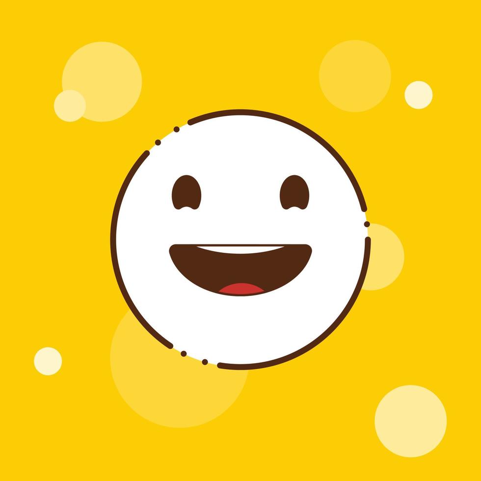 Laughing Emoji icon design vector