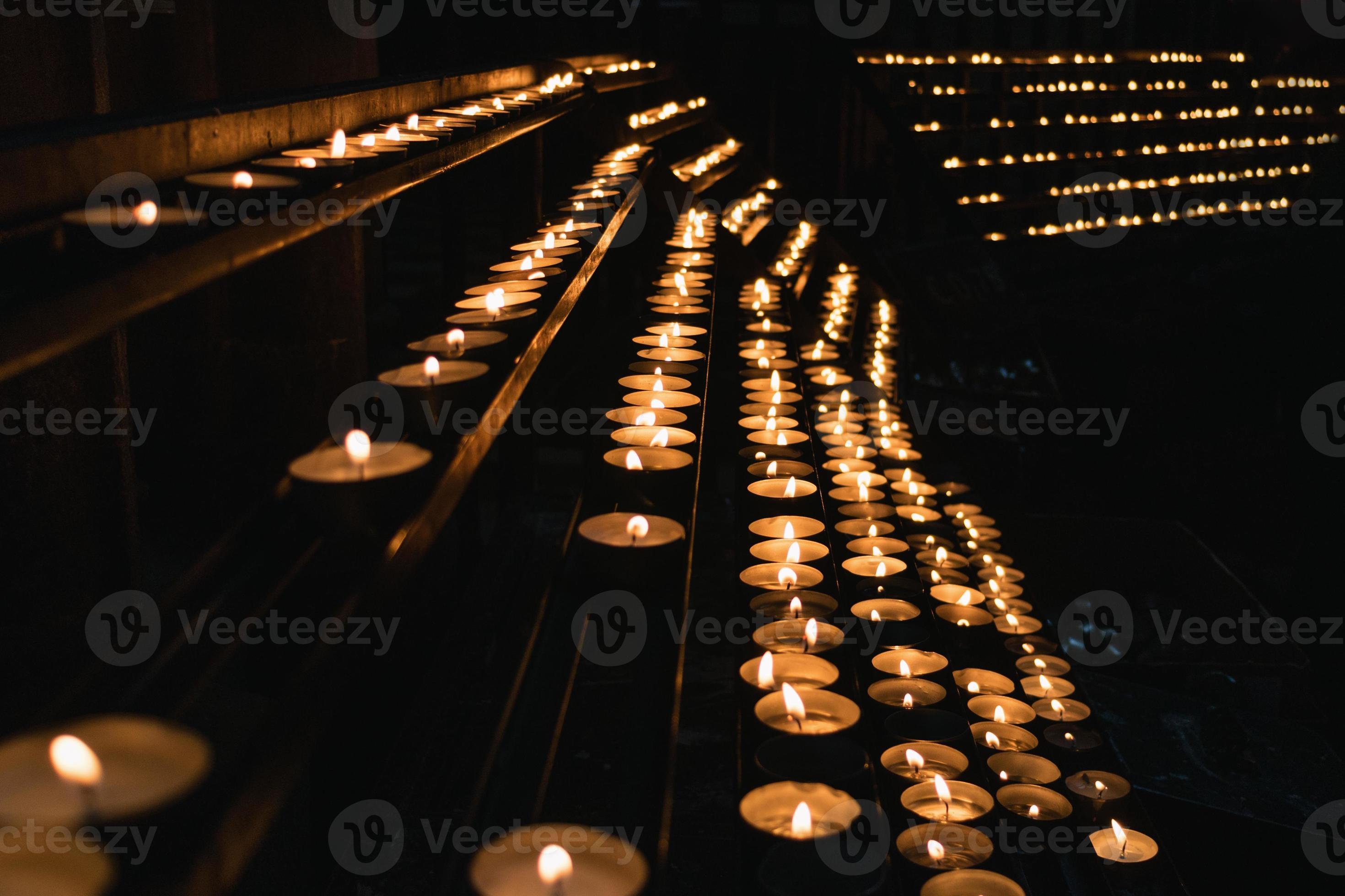 Candles at night 14150211 Stock Photo at Vecteezy