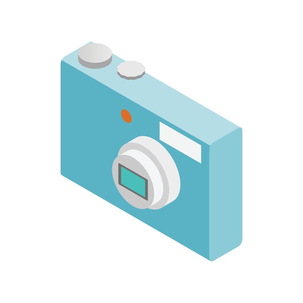 Camera icon, isometric 3d style vector