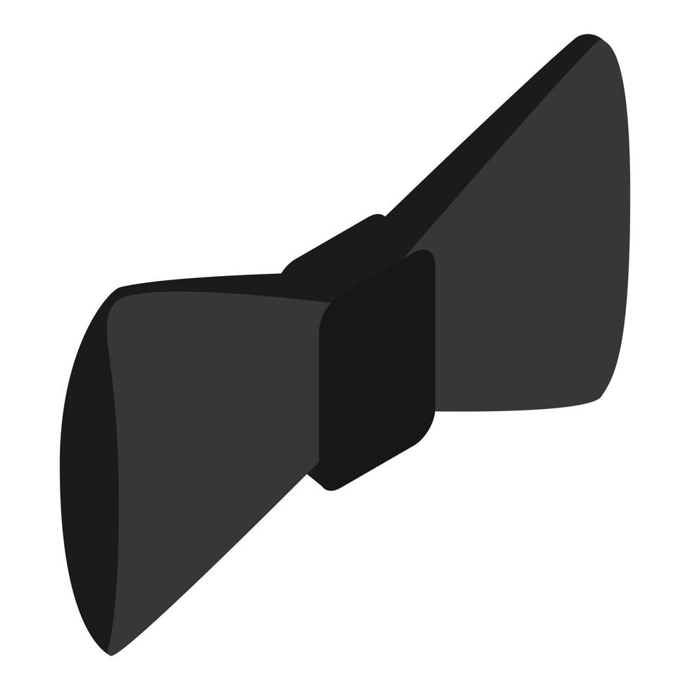 Butterfly tie isometric 3d icon vector